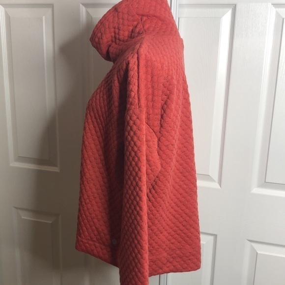 Apana Pullover Quilted Light Red Peach Pullover L - Picture 2 of 4